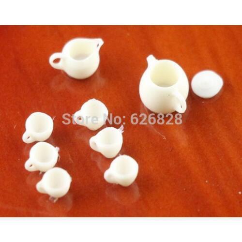 10Sets Scale 1/20--1/25 Model Furniture for Tea set white color ,model building material furniture,mini furniture