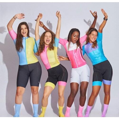 2021 Women Cycling Jersey sets Bicycle Short Sleeve Cycling Clothing MTB Bike maillot Ciclismo Cycling Jersey Bib shorts