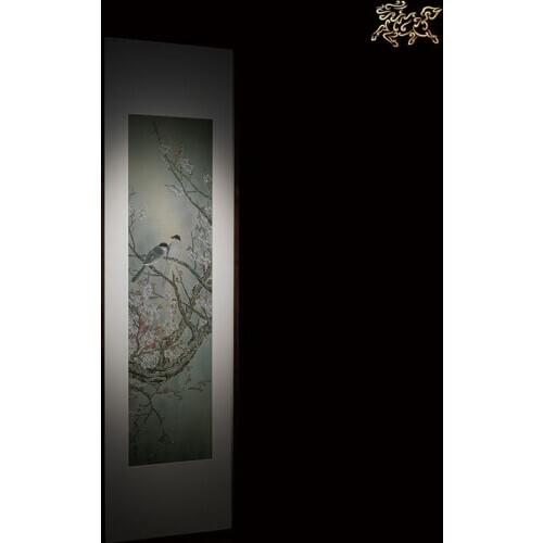 45.2inches limited edition 100% Hand-carved bronze《Winter 》Plum blossom and birds decorative paintings porch paintings murals