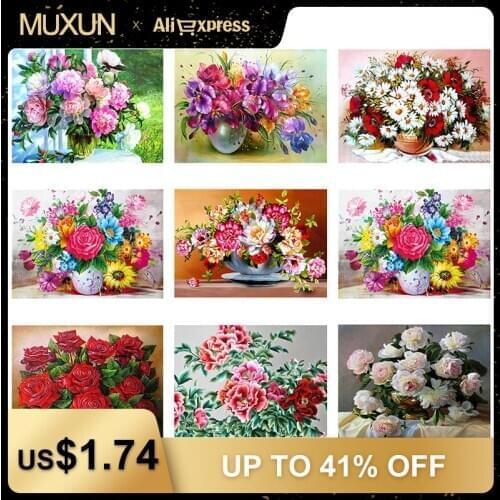 3D Diy Diamond Embroidery Flowers Picture Of Rhinestones Diamond Painting Cross Stitch Peony Needlework Gift Wall Decor Jq256
