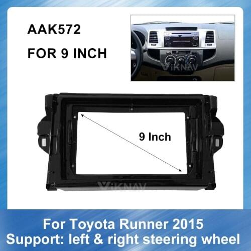 9 Inch 2 DIN Car Auto Radio Multimedia fascia GPS navigation for Toyota Runner 2015 Stereo Panel dash mount kit car accessories