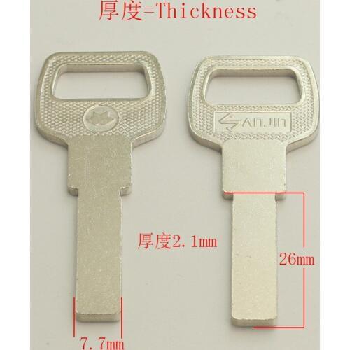 B513 Wholesale Locksmith Keymother Brass House Home Door Blank Empty Key Blanks Keys 20 pieces/lot