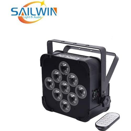 BIG SALE 9X18W 6in1 RGBAW UV Battery POWERED WIRELESS LED PAR Light Projector For Disco Event Party Stage Lighting Equipment