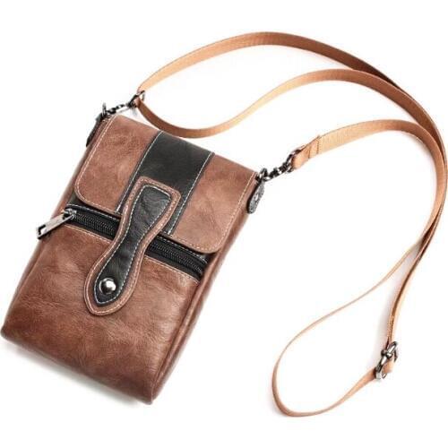 Holster Shoulder Belt Clip Mobile Phone Leather Case For Galaxy Note9/A7 (2016)/J7 Pro/J7 Max/Note 5/S6 EDGE PLUS/S8 Active/A8