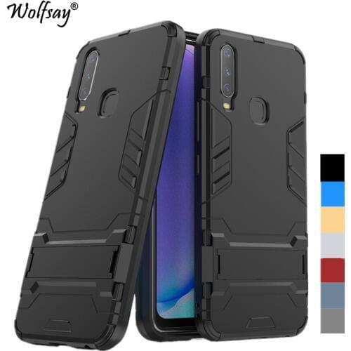 For Cover Vivo U3X Case Shockproof Hybrid Stand Silicone Armor Back Case For Vivo U3X Cover Case For Vivo U3X Y15 U10 Y17 Y3