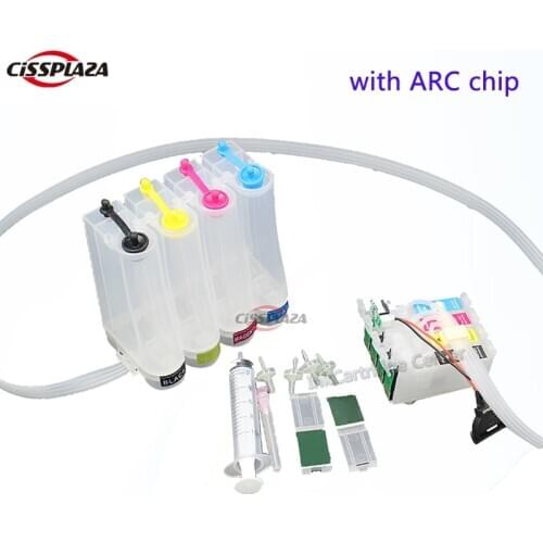 CISSPLAZA 1SET Europe T603XL 603XL CISS ink system with ARC Compatible for epson WF-2810 WF-2830 WF-2835 WF-2850 printer cis