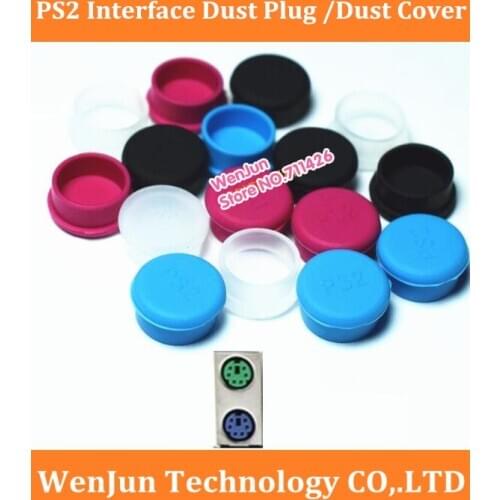 Colorful PS/2 mouse and keyboard dustproof plug Desktop PS2 interface dust cover for Computer mouse and keyboard protective