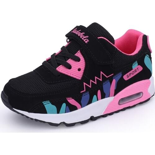 Summer Girls Sneakers For Children Casual Shoes Kids Sneakers Girls Shoees Cushion Sport Running Breathable Mesh tenis infantil