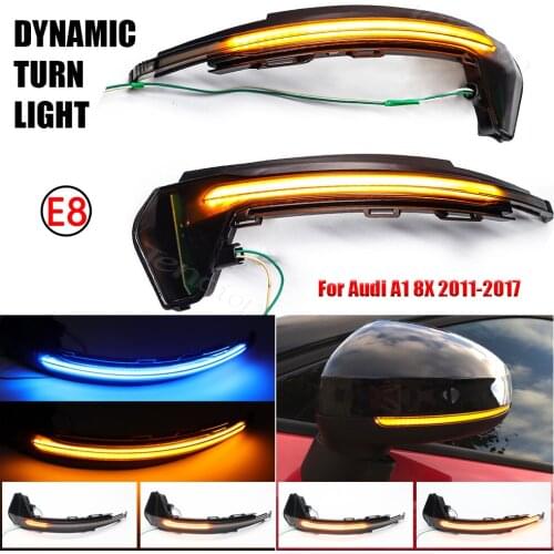 For Audi A1 8X LED Dynamic 2011 2012 2013 2014 2015 2016 2017 Dynamic LED Blinker Turn Signal Light Rear Review Lamp Repeater