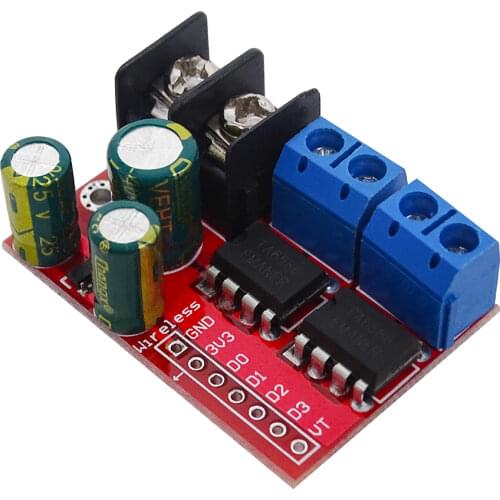 5A dual DC motor drive module can be controlled by remote control, reverse PWM speed regulation, double H bridge super L298N 5AD