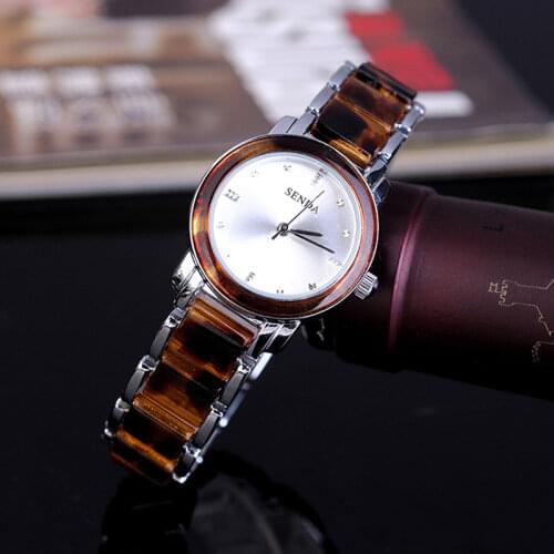 European Sexy Leopard Resin Bracelet Watches for Women Summer Fashion Vogue Girls Street Popular Quartz Wristwatch Analog NW7406