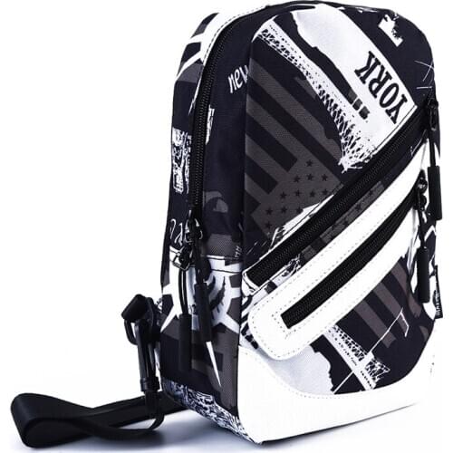 Fashionable Mens Crossbody Bag Sports Oxford Cloth Chest Bag New Fashion Mens Exquisite Zipper Shoulder Bag