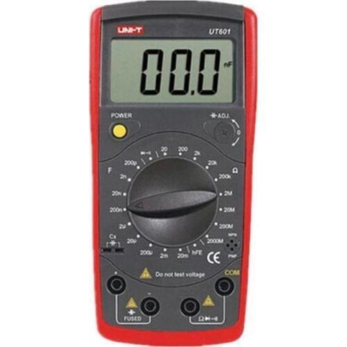 UNI-T UT601 Inductive Capacitance Meter, Resistor / Capacitor / Diode / Transistor Test On-Off Beep Low Voltage Display