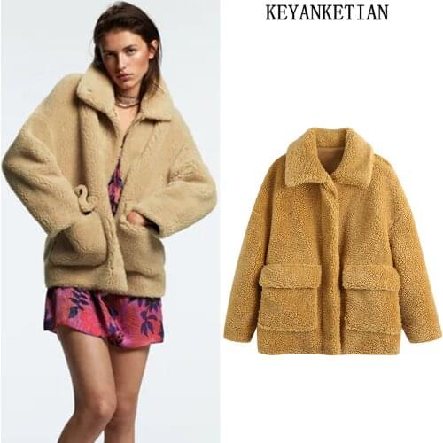 KEYANKETIAN Women's Jackets With Fur