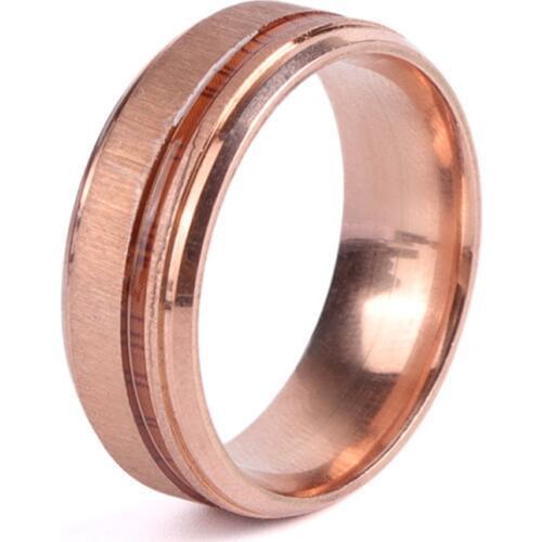 Classic Men Rings Wedding Rings Fashion Wood Engagement Rings Comfort Fit And Men Fashion Party Gift