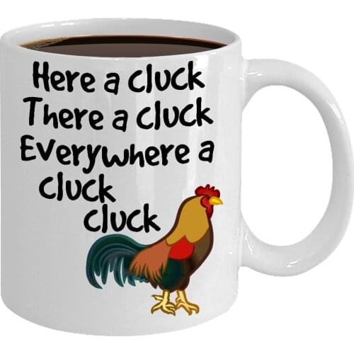 Chicken Coffee Mug Gift for Chicken Lover Funny Sarcastic Ceramic Cup Gift