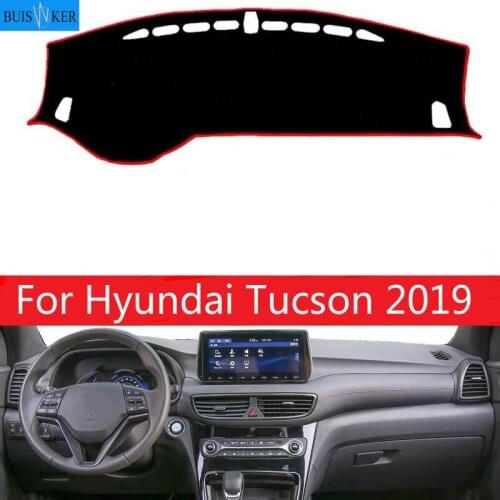 Car Dashboard Cover For Hyundai Tucson 2019 Dashmat Pad LHD Dashboard Cover Carpet Dash Mat Sun Shade