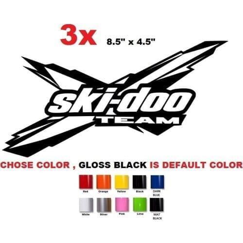 For 3 X Ski-Doo Team brp can-am sticker decal emblem