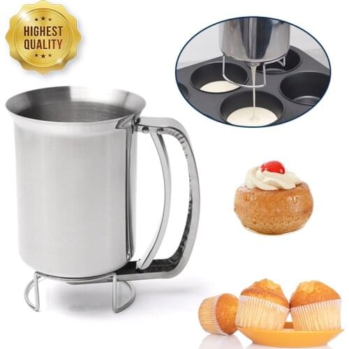 New Cupcakes Pancakes Cookie Cake Muffins Baking Waffles Batter Dispenser Cream Speratator Measuring Cup Baking Tools For Cakes