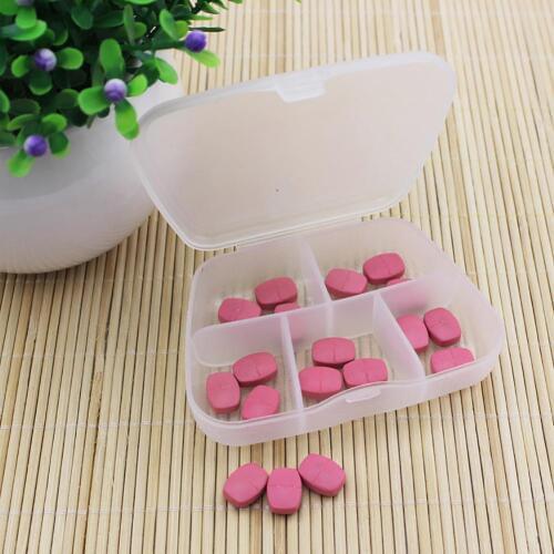 1pcs Plastic 5 Storage boxes Slots Jewelry Box Transparent Organizer packaging jewelry box