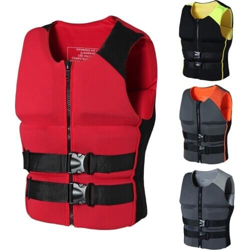 Profession Lifesaving Vest Surfing Adult Life Jacket Drifting Motorboat Buoyancy Life Jacket Swimming Floating Clothing Neoprene