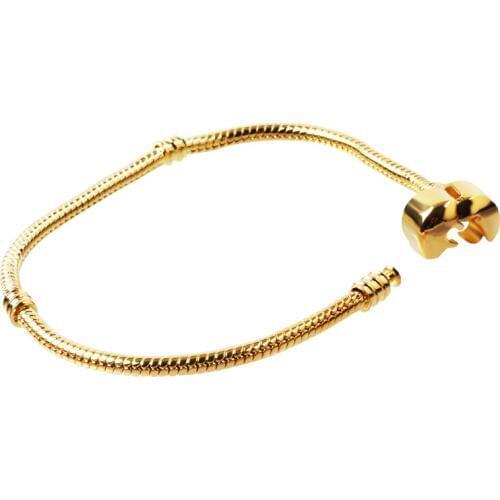 QianBei 2020 1pcs New Fashion Unisex Gold Snake Chain Bracelet Brass design Womens Bang Charm Jewelry NEW