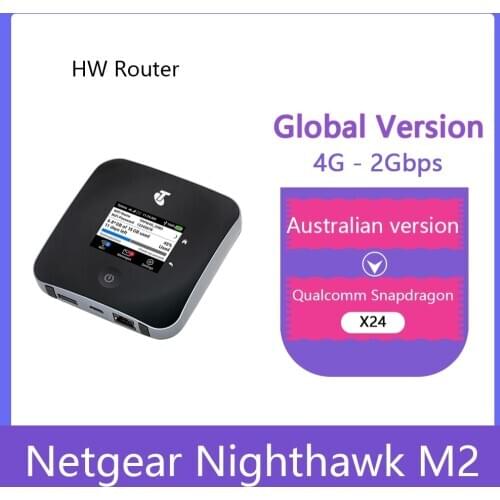 Unlocked Netgear Nighthawk M2 MR2100 cat20 4GX Gigabit 4G 2Gbps 5CA Mobile WiFi Hotspot RJ45 router+2PCS 5dai Antennas