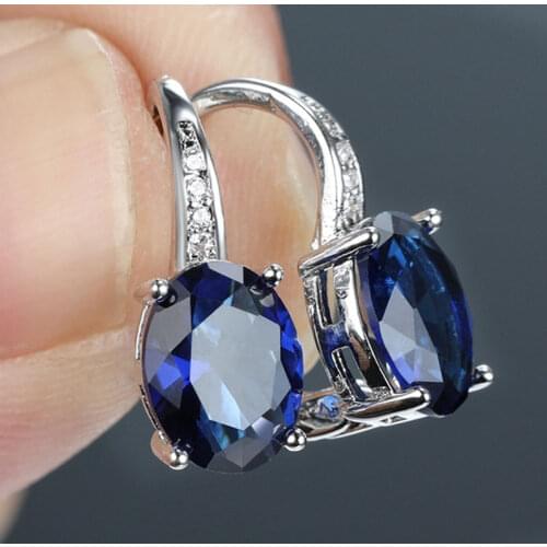 Luxury Vintage Dangle Earrings for Women Elegant Geometry Water Drop Crystal Zirconia Wedding Party Drop Earrings Jewelry Gift