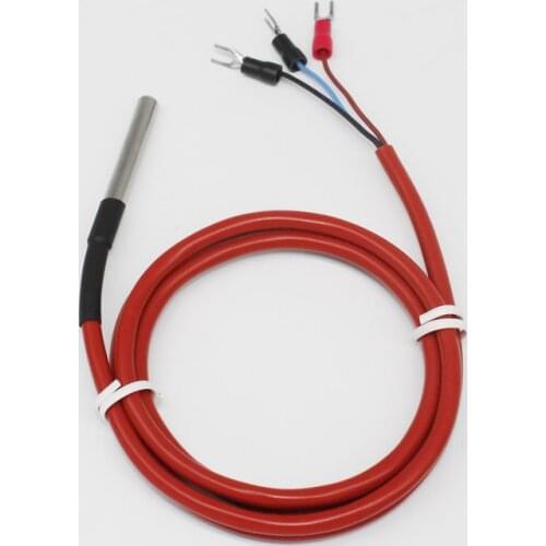 PT100 thermocouple waterproof High temperature resistance thermocouple pt100 temperature sensor with silicon cable