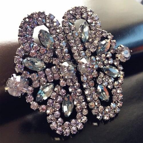 1pcs New High grade pearl rhinestone metal buckles buttons decorative buckles for garment and cashmere coat clothes fur coats