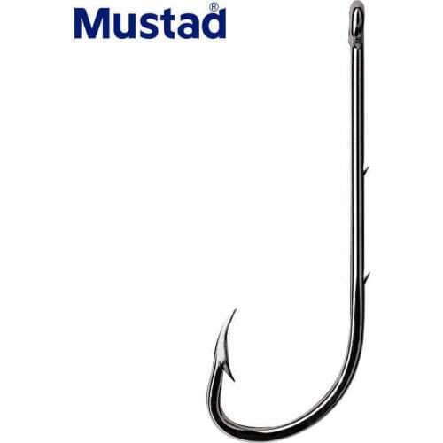 1 Pack/lot Mustad Hooks for Live Bait Casting Fishing 92647-bn # Double Backstab Hooks Worm Barbed Hooks Pesca Fish Accessories