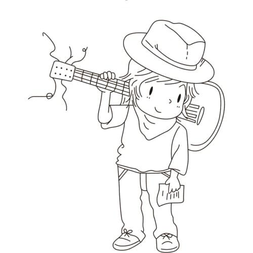 10x8 little boy New Transparent Clear Rubber Stamp Sheet Cling Scrapbooking Photo Album PaperCard DIY Craft