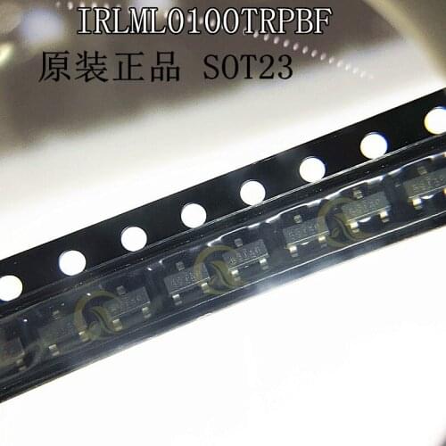 10PCS IRLML0100TRPBF patch SOT23 100 v 1.6 A n-channel MOS field effect tube original products