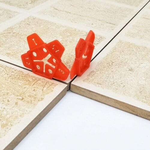 50pcs Plastic level wedges flooring wall Slit Locator Clip reusable ceramic tile flat leveling system positioning fixing tool