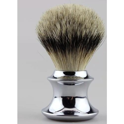 Christmas Sales "FS"-26mm Silvertip Badger Shaving Brush Chrome Color Handle FREE SHIPPING