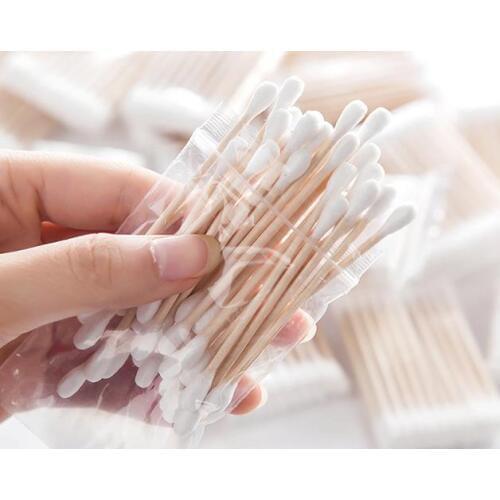 Hygienic cotton swab makeup stick