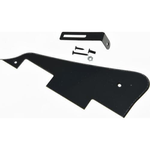 KAISH Black 1 Ply with Black Bracket LP Guitar Pickguard Scratch Plate fits LP