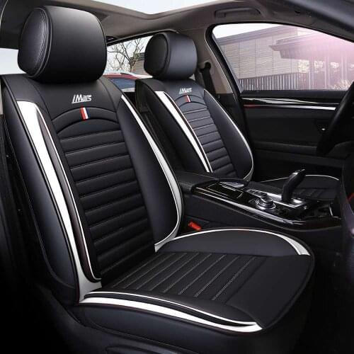 IMars SC3 PU Leather Breathable Cushion Pad Universal Car Front Seat Mat Covers Four Seasons Protector Mats Cover Seats Set