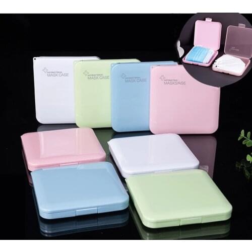 Mask Storage Box Mask Packaging Box Dustproof Portable Mask Case Face Mask Folder Safe Pollution Disposable Mask Box Organizer