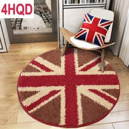 Round Non-Slip Chair Pad Computer Pad Modern Minimalist Childrens Mat Doormat Living Room Bedroom Bedside Mat