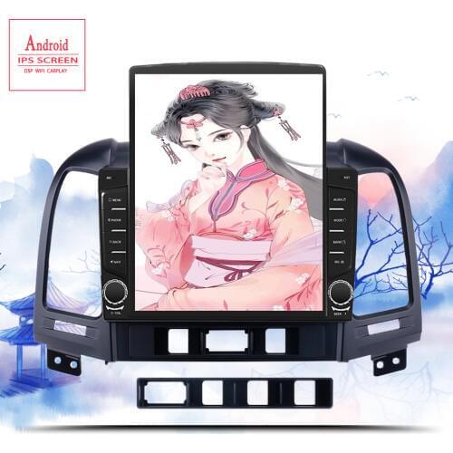 Android 10.0 2.5D+IPS car radio multimedia player For Hyundai Santa Fe 2005-2012 dvd gps navigation navi stereo DSP RDS 6+128GB