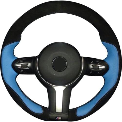 Non-slip Durable Black Suede Steering Wheel Cover For Bmw F87 M2 F80 M3 F82 M4 M5 F12 F13 M6 F85 X5 M F86 X6 F33 F30 Sport