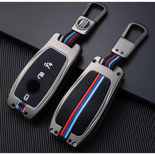 2021 New Zinc Alloy Car Remote Key Case Shell For Mercedes Benz E Class W213 E200 E260 E300 E320 Protective Key Cover Fob Holder