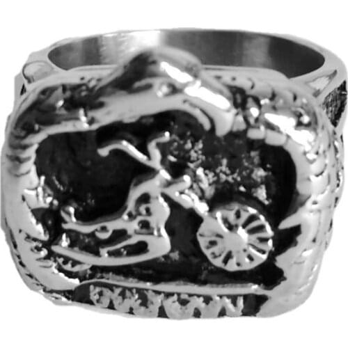Eagle motorcycle stainless steel ring Europe and the United States fashion mens jewelry