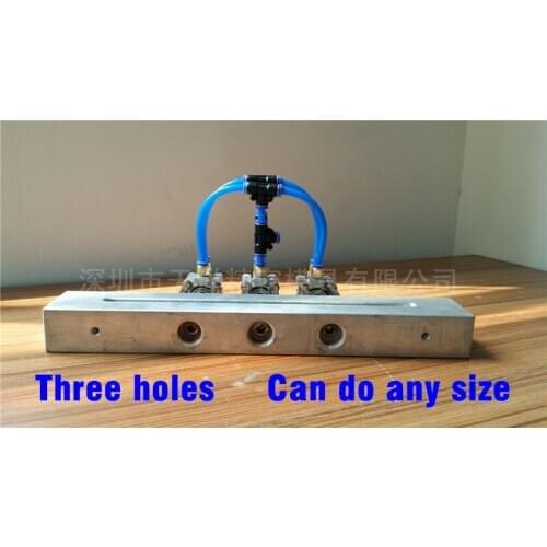 Three holes Pneumatic hole punch for plastic bag