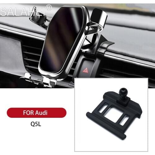 Cool GPS Mobile Phone Holder Bracket For Audi New Q5L Interior Car Air Vent Mount GPS Phone Holder Clip Stand Auto Accessories
