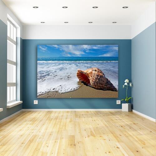 RELIABLI ART Canvas Painting Beach Sea Ocean Wave Quadro Home Decor Posters And Prints Poster Wall Art Pictures For Living Room