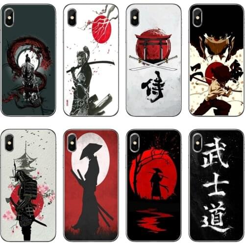 Silicone Cover Case Japan The samurai For Xiaomi Mi 11 Note 10 10T 9 9T 8 Pro A2 Lite A3 A1 Poco F1 F2 M3 X3 NFC