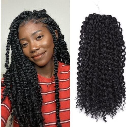 12inch Marley Bob Braids Passion Twist Hair Synthetic Freetress Water Wave Ombre Crochet Braid Hair Extension Spring Twist Hair