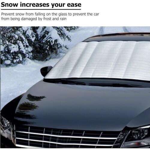 Hot Sale Windshield Sunshades Multi-function 59x28 inch Winter Car Windshield Cover Auto Snow Ice Frost Shield Heat Sun Shade